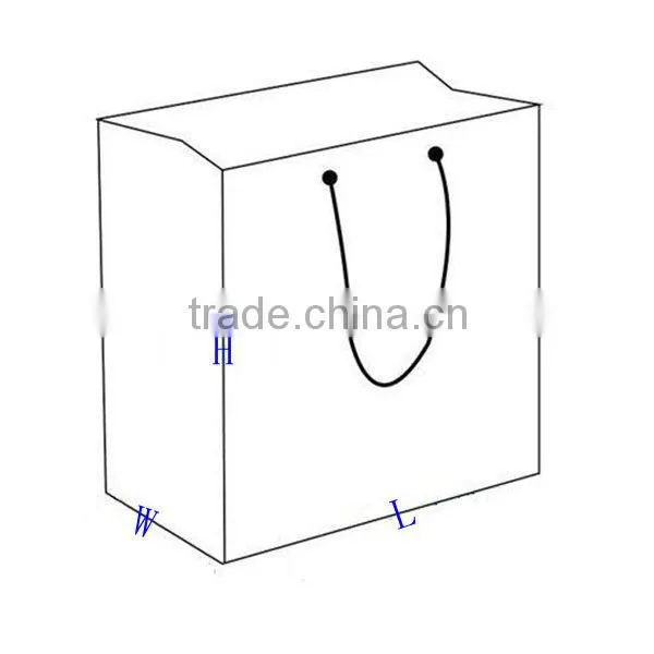 2015 Hottest Paper Gift Bag/Pape Bag with Self Adhesive/Christmas Gift Bag