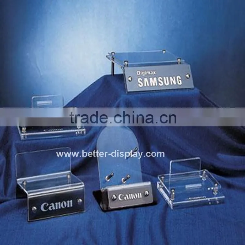 adjustable clear acrylic computer monitor stand