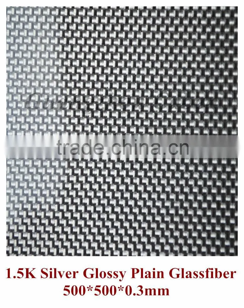 Direct supply 1.5K pure silver glossy plain veneer epoxy glass fiber sheet