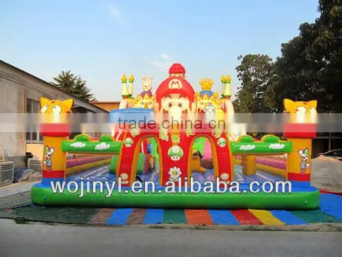 Attractive Inflatable jumping castle with slide