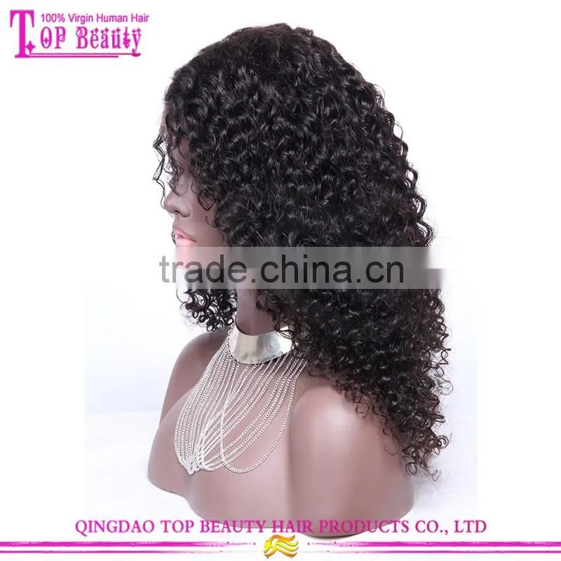 22 Inches Malaysian Deep curly Hair Long Side Part Thin Skin Silk Base Full Lace Wig