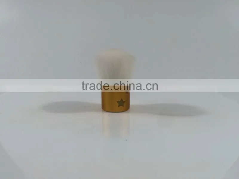 You can not miss 2015 mini white goat hair and golden ferrule kabuki brush wholesale