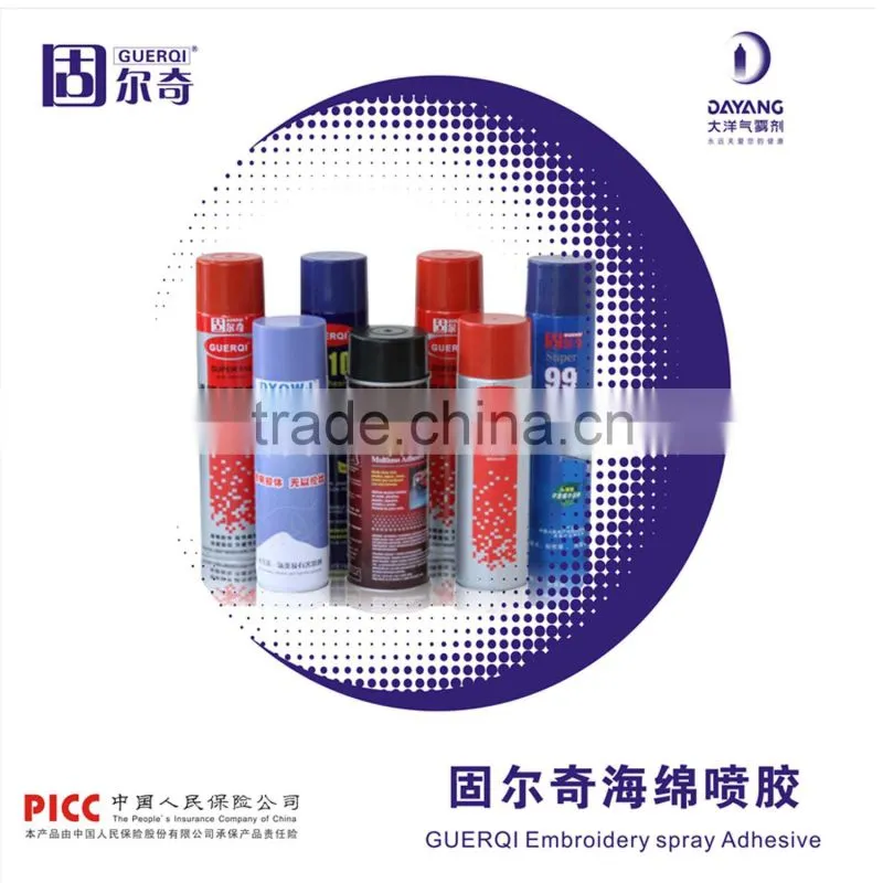2014 hot selling GUERQI 218 high-end spray adhesive for foam sponge