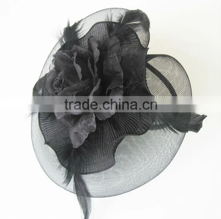 MYLOVE big flower Sinamay Fascinator church hat MLSM012