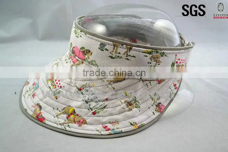 Cotton twill washed visor cap