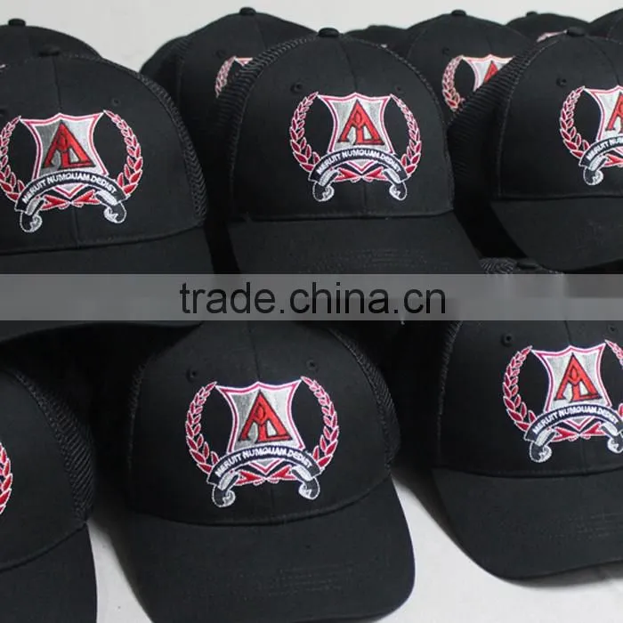 fashion design custom all 6 panels mesh baseball caps