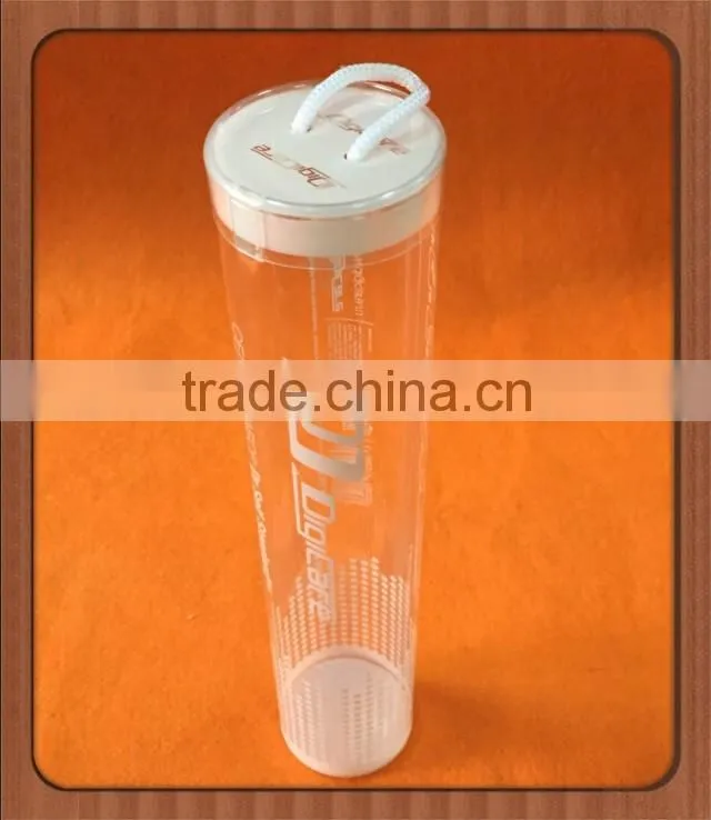 Custom made rerecycled transparent PET/PVC/PP plastic round cylinder boxes
