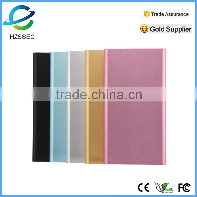 2016 hot sale factory price wholesale mobile usb power bank 6000 mah for smartphone