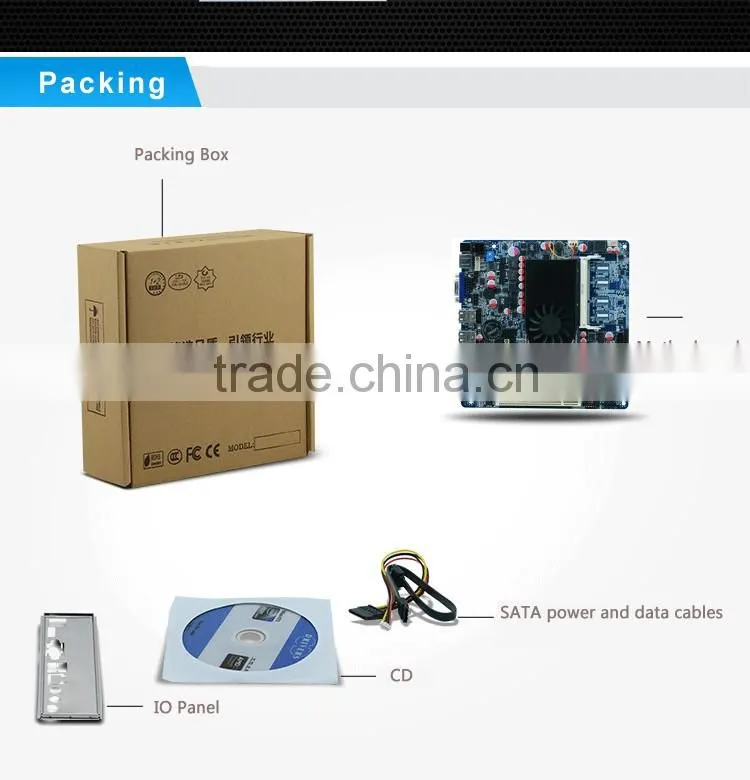 low price motherboards thin client 1037u mini itx motherboard suopport DC_8V~36V Power input