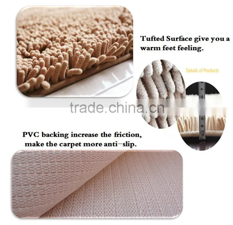 polyester chenille microfiber cheap indoor mat