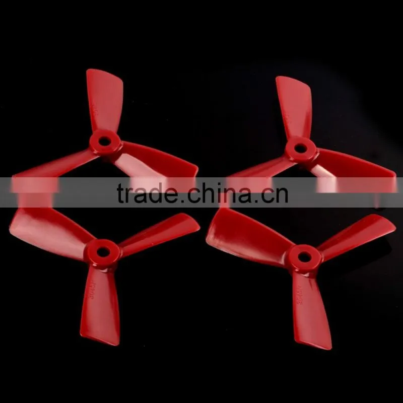 colorful 3045 CW CCW 3x4.5 inch small plastic 3 blade propeller blades for FPV racing drones