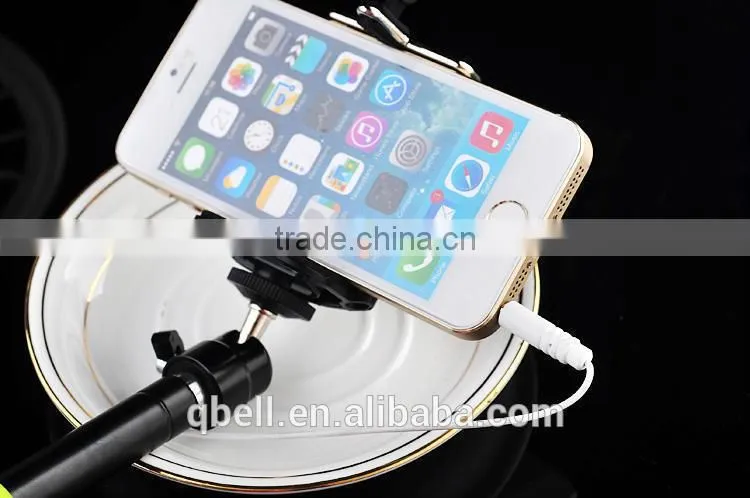 Selfie mobile phone monopod with wire/selfie monopod/monopod