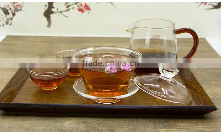 Heat-resistant Clear Glass Gaiwan Modern Sought-afterTeaware