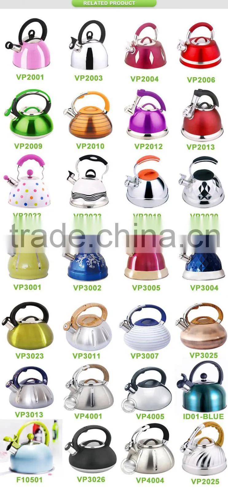 Convenient whistle sounds water whistling kettle non electric tea steel kettle