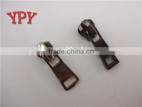 5# gun metal slider with puller