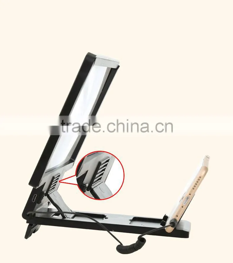new innovative product mobile phone and tablet LCD screen magnifier, Enlarge cellphone screen Magnifier with Speaker