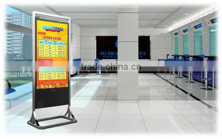 55 inch commercial bank advertising LCD screen for gold rate/world exchange rates