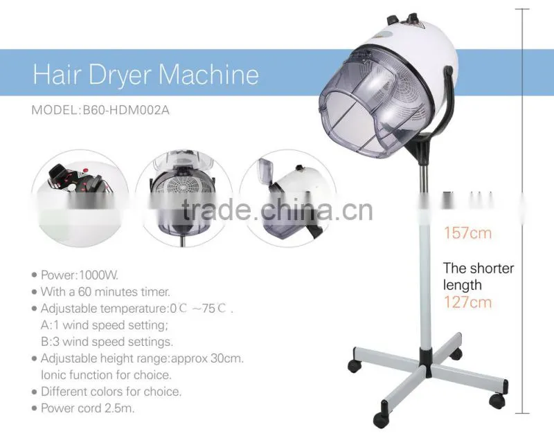 Timer.Adjustable temperature Professional Barber hair dryer machine.Salon Equipment