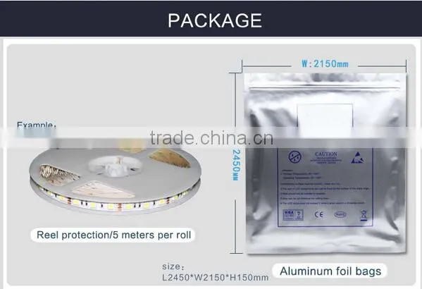 High quality Waterproof IP65 3528 60led/m Warm White flexible Led strip light