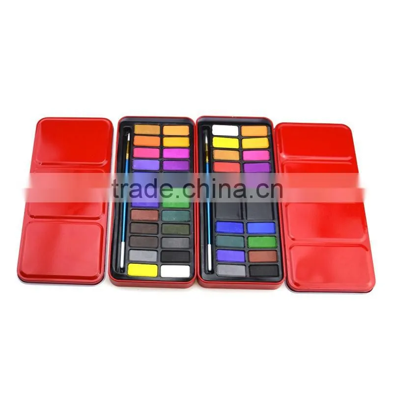 Wholesale popular non-toxic safe water color paint set solid watercolor cake paint with competitive price