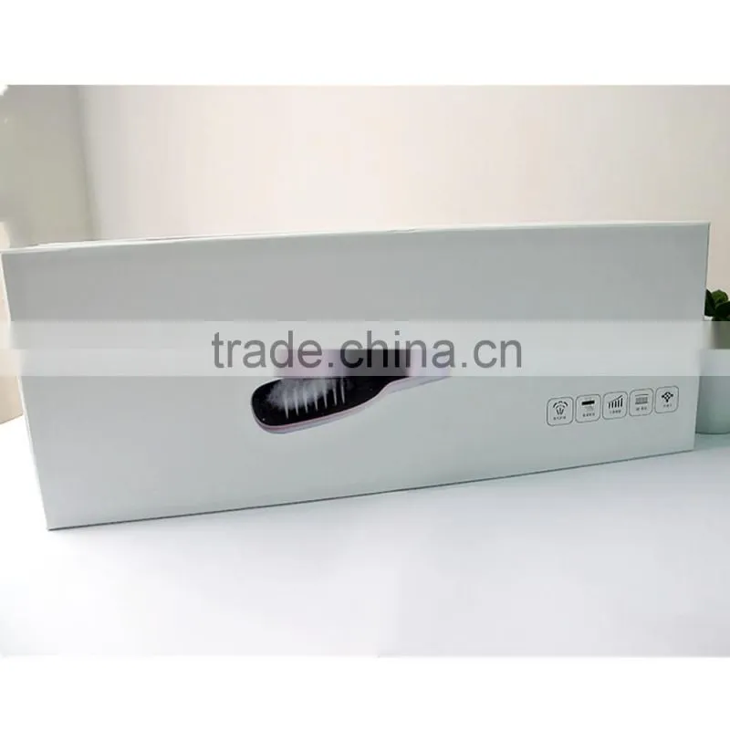 Electric Smart Steam Automatic LCD Temperature Control Brush Hair Straightener