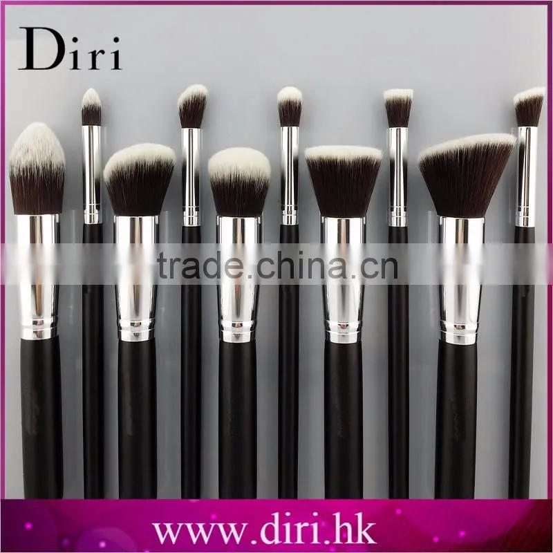 Hot sale top grade 10 pcs personalized makeup brushes for dresser
