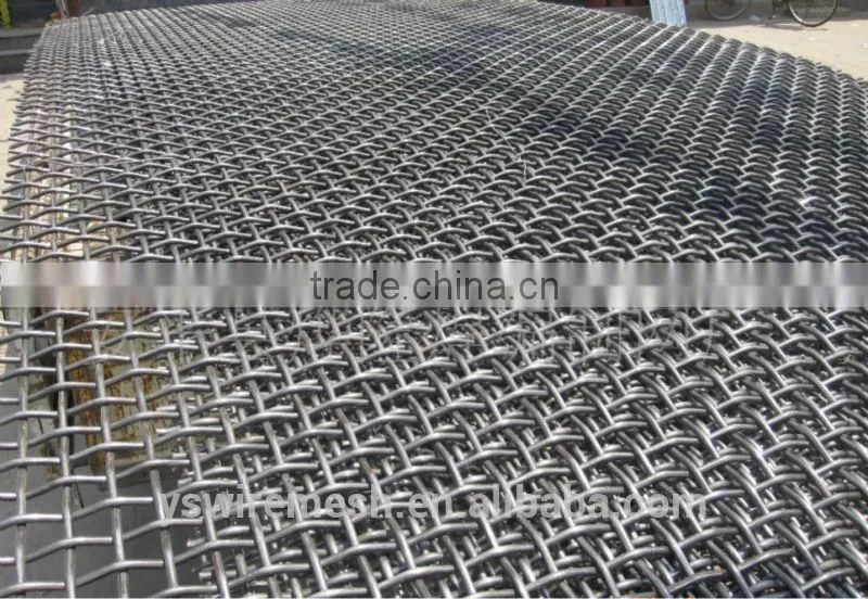 high strength steel crimped wire mesh for Mine