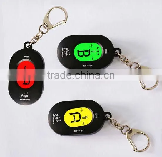 newest keyring design sensitive and accurate tuning mini chromatic tuner