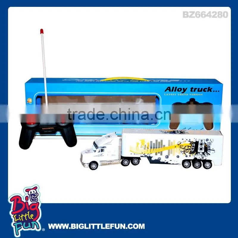 2 channels remote control container truck toys,die cast truck