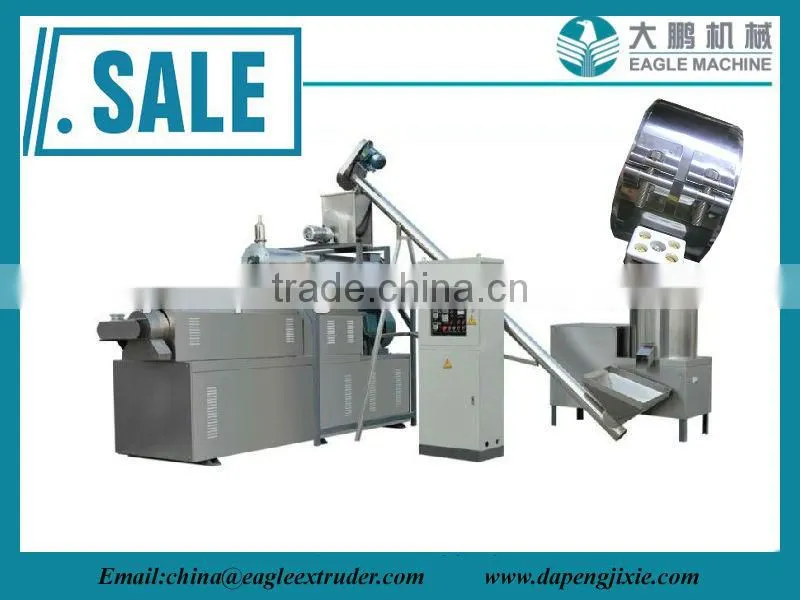 double screw extruder for snack foods,pet foods etc