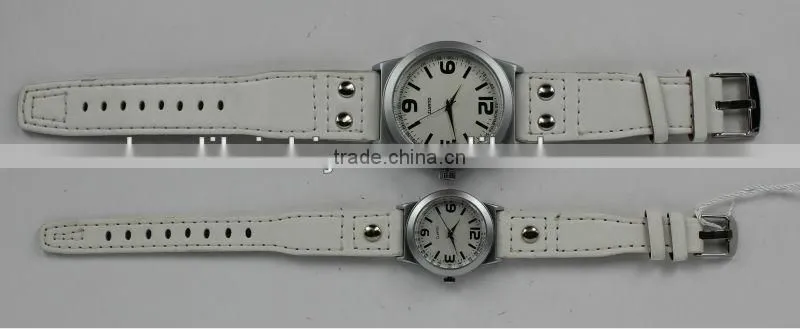 Elegance charm leisure sport casual promotional numeral leatheroid watches for both men and women