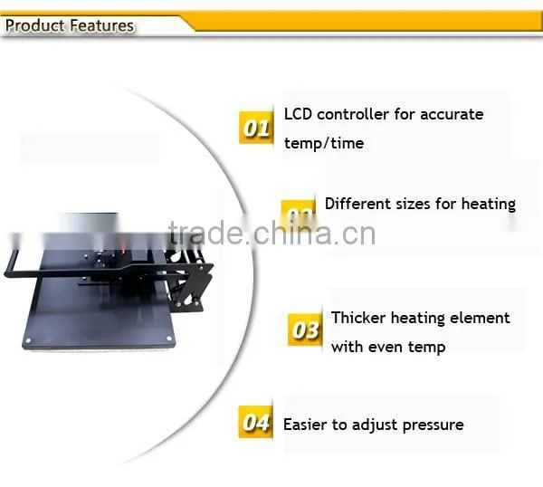 Auplex clamshell 60cm x 80cm(24"x31") hover heat press
