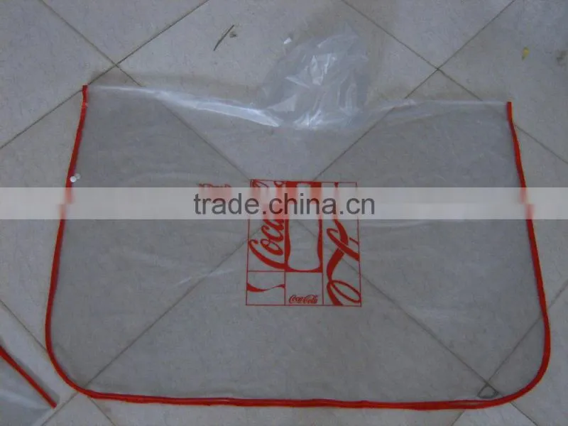 transparent adult EVA rain poncho