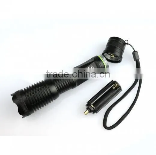 XML-T6 rechargeable zoom flashlight LED torch flashlight tactical flashlight