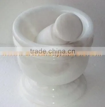 MARBLE MORTAR AND PESTLE HANDICRAFTS