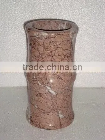 BEAUTIFUL MARINA PINK MARBLE FLOWER VASES