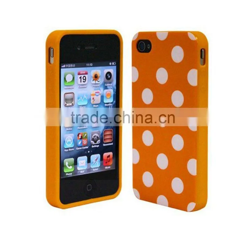 Generic Premium Full Back Case Housing with Polka Dots for iPhone5/5s/5c/6/plus