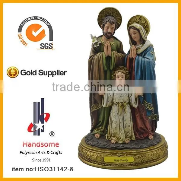 12 Inch Resin Holy Family Catholic Religious Souvenir Statues
