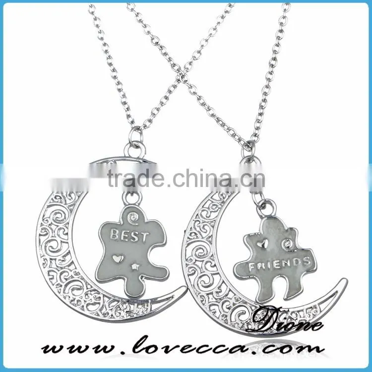 Fancy glow necklace long chain alloy vintage jewelry necklace luminous