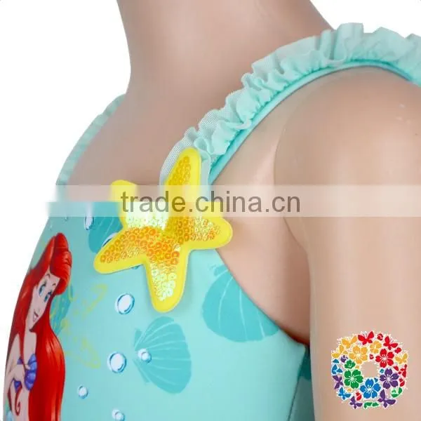 Fairy Baby Girls Summer Beach Playsuit Adorable Aqua Dress Swimsuit