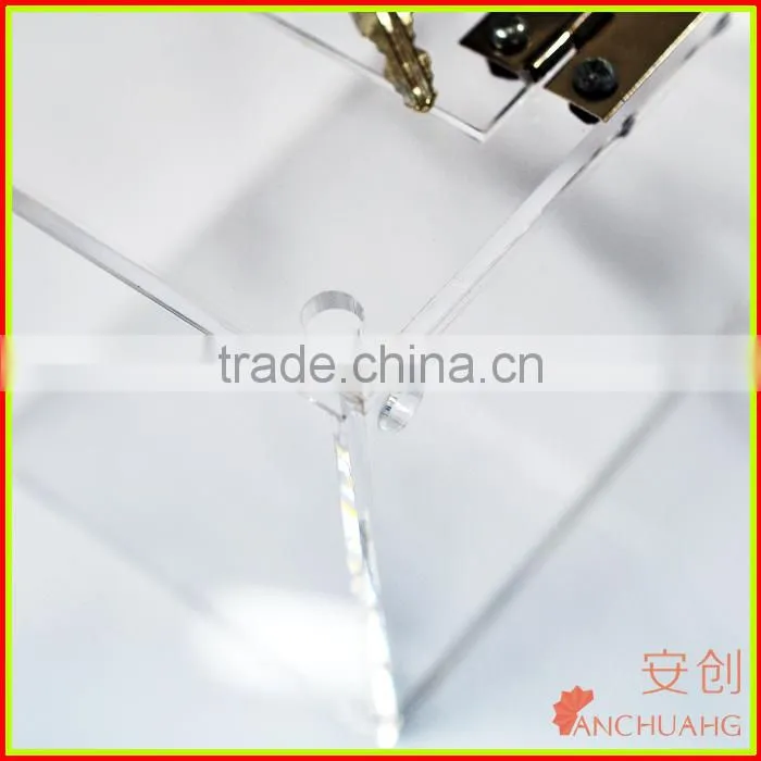 Wholesale Acrylic donation box/vote box with lock