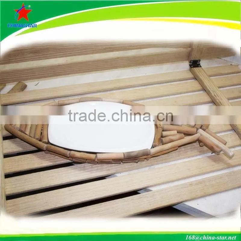 tableware plate with wood rack