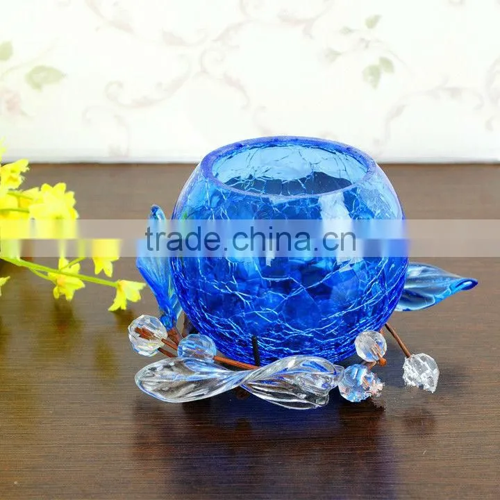 colorful round glass candle holders for wedding
