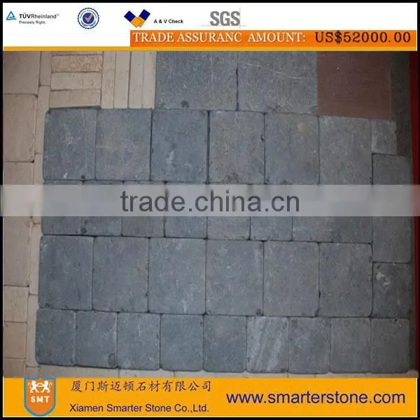 black limestone exterior stone