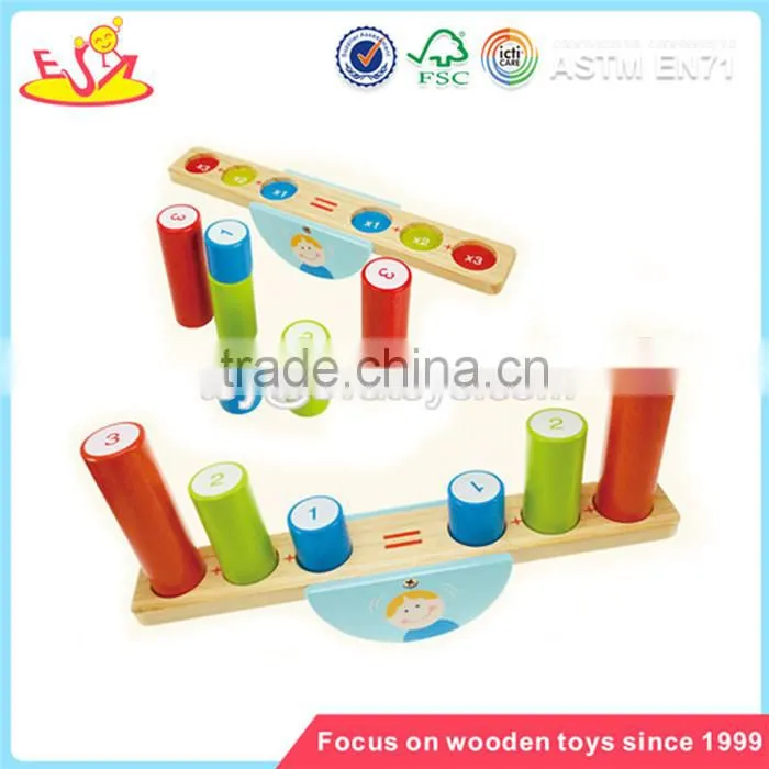 Wholesale intelligent wooden balance blocks game toy funny baby wooden balance blocks game W11F005