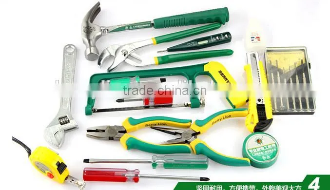 Berrylion 22pcs Tool Set Plier Wrench Screwdriver measuring tapes home use toolset