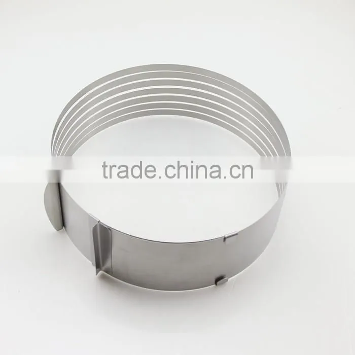 Adjustable Stainless Steel Layer Cake Slicer Kit Mousse Cake Ring Mold