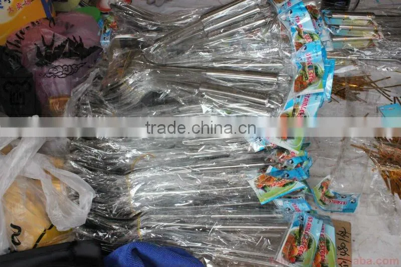 Stainless steel turner w/steel handle