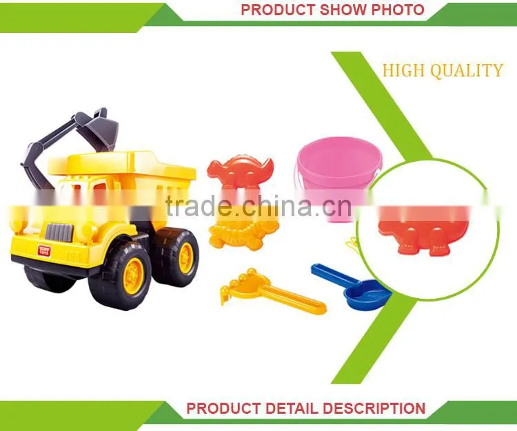 Newest product plastic sand beach toy excavator buckets