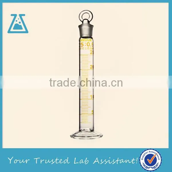 Round Bottom Measuring Cylinder With Glass Stopper